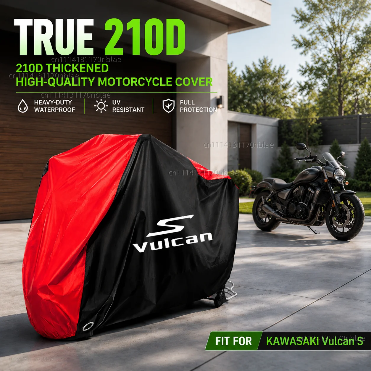 

For KAWASAKI Vulcan S VN650 2015-2024 210D Motorcycle Cover Waterproof All Season Dustproof UV Protection Moto Rain Cover