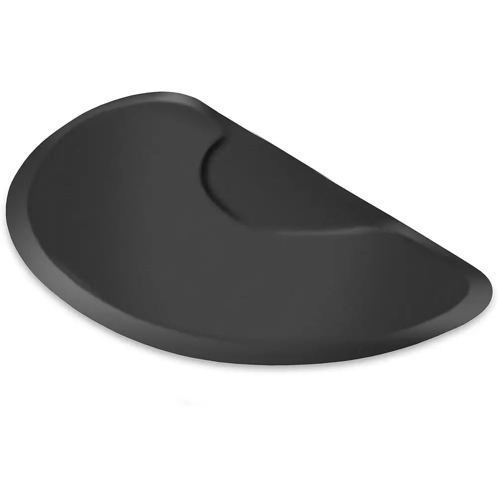 Semi-Circle Anti-Fatigue Floor Mat - 5/8 Thick, Black