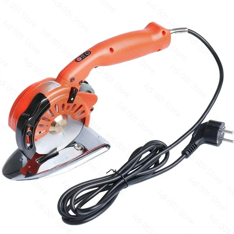 100 type electric round knife cutting machine, electric scissors cutting machine brushless hand push adjustable speed  machine