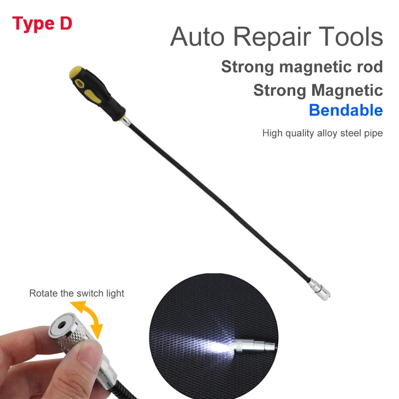 Telescopic Magnetic Pickup Flexible Spring Magnet Grab Grabber Fingers Prongs