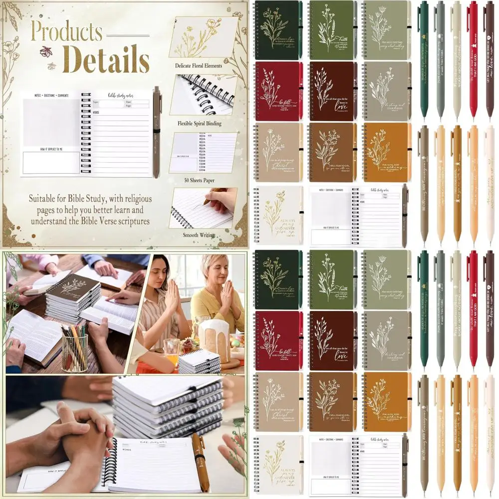 

160-сторонний христианский молитвенный журнал с ручкой — идеальный религиозный подарок для церковных лидеров, учителей и персонала