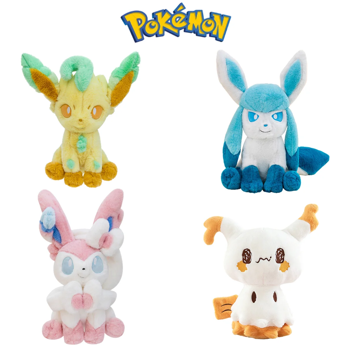 

Pokemon Stuffed Plush Doll Leafeon Glaceon Sylveon Mimikyu Soft Fluffy Plush Toy Cute Gift for Kids Anime Fans