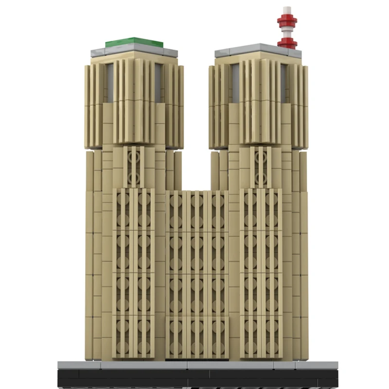 MOC-217079 bloques de construcción del gobierno metropolitanio de Tokio, modelos arquitectónicos, juguetes, regalos de Navidad, adornos para adultos 504 Uds.