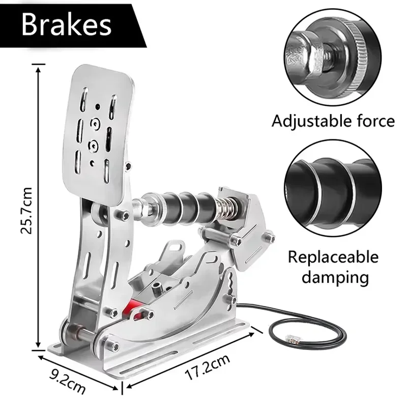 Car Racing Brake Pedal Assembly Clutch Box Accelerator Bike Pedals Pedal Racing Load Cell