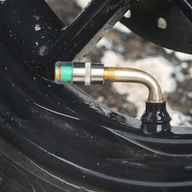 Car Tire Pressure Monitoring Alarm Valve Cap Universal Tire Stainless Steel Copper Core Tire Pressure Monitoring Warning