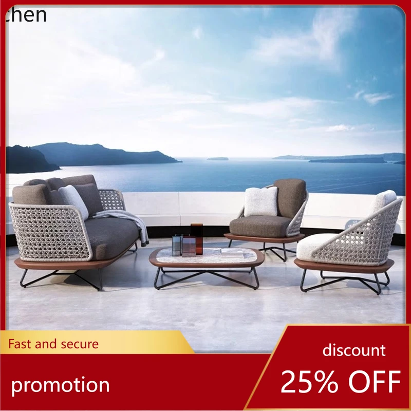 

HToutdoor rattan outdoor rattan chair sofa chair furniture combination outdoor courtyard balcony