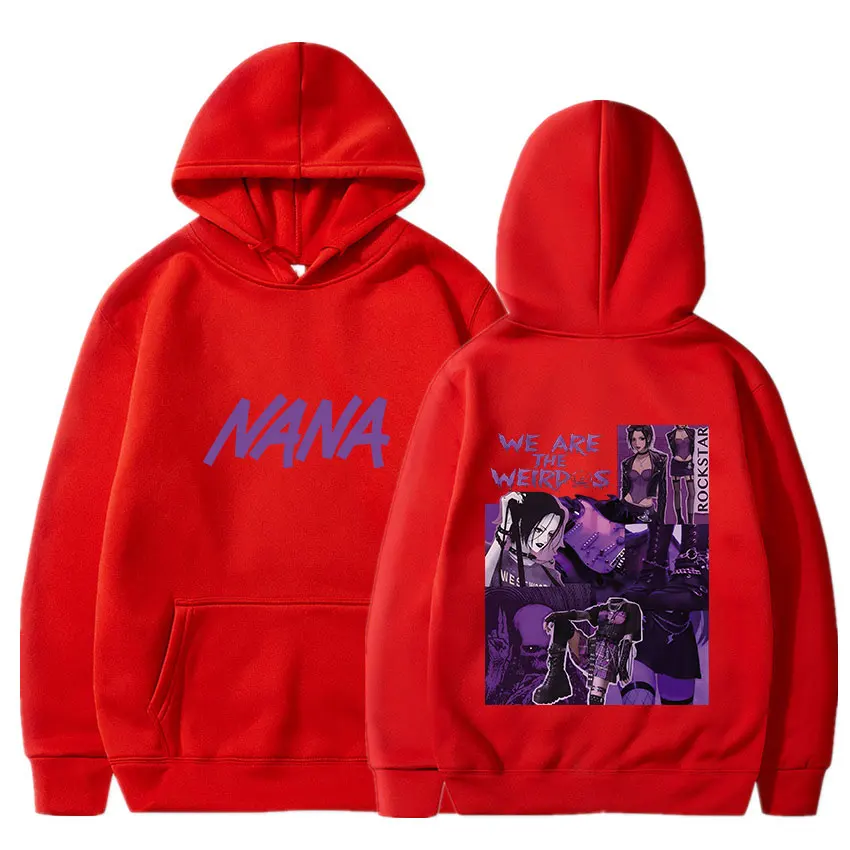 Anime Nana Osaki Hoodies Unisex Wholesale Hip Hop 11 Color Hooded Sweatshirt Fashion Casual Harajuku Pullover For Men Women