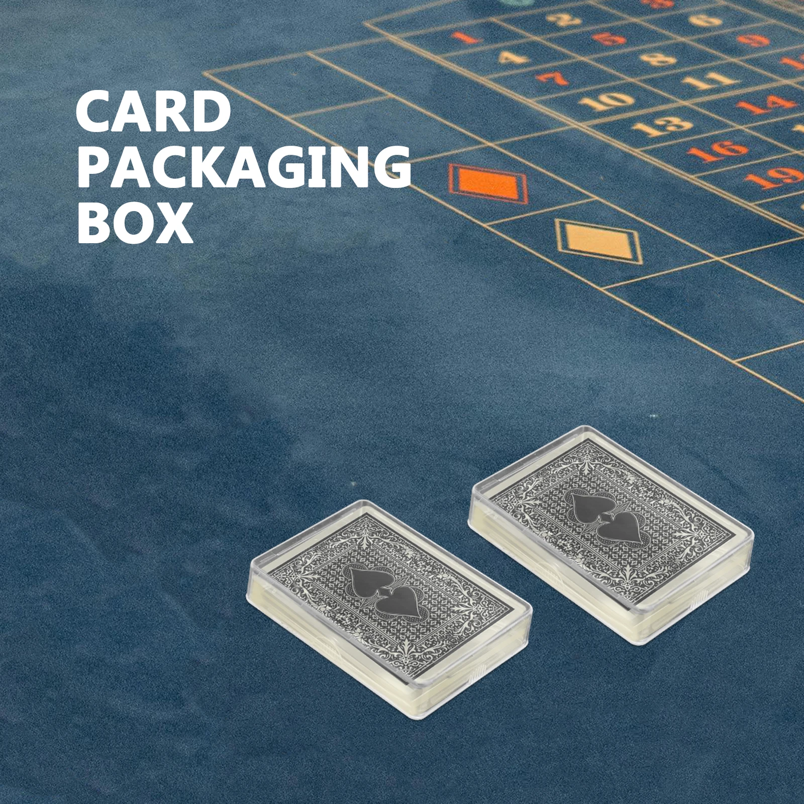 

6 pcs Playing Card Boxes Storage Box Clear Plastic Card Holder Case For Playing Cards Travel Party Use
