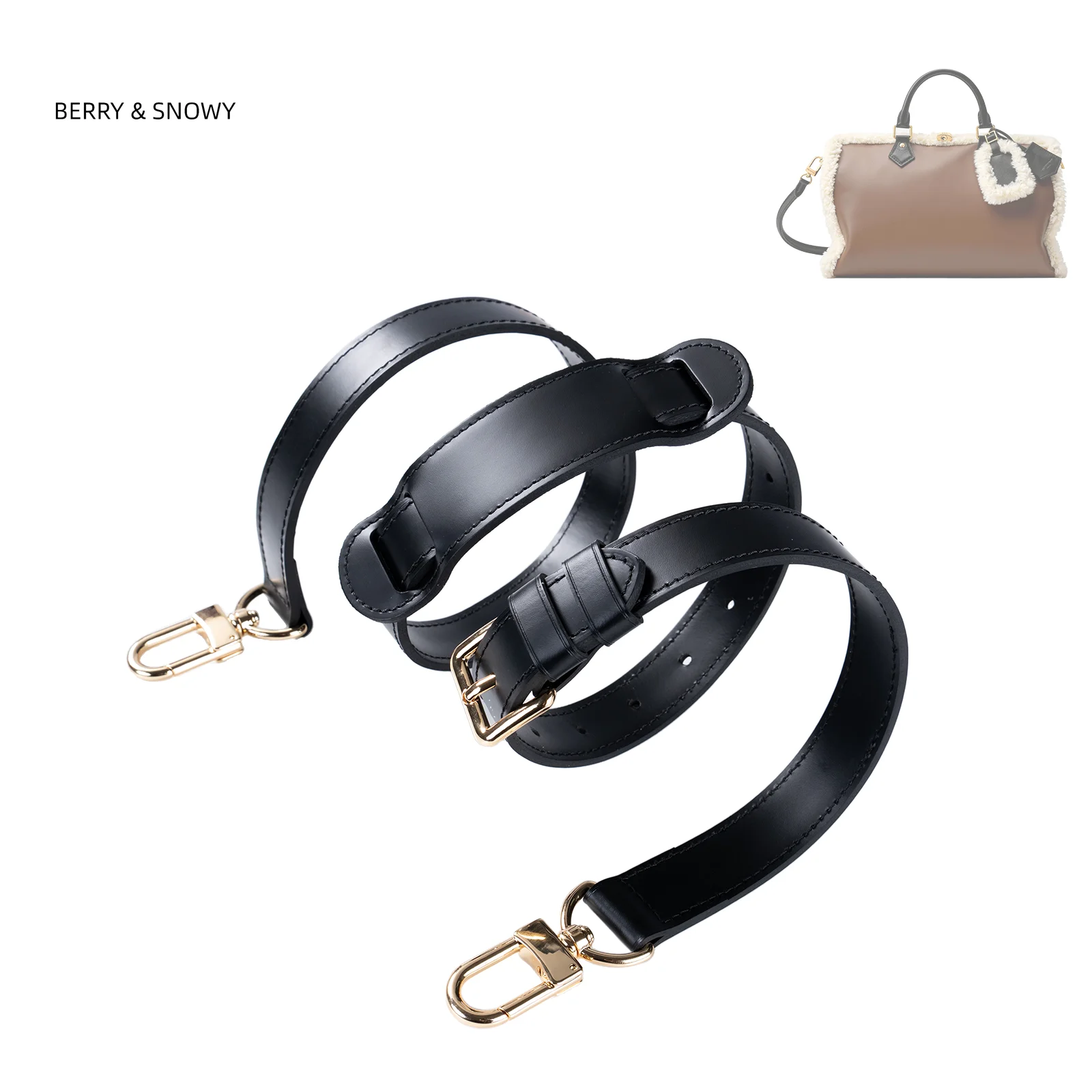 

Ремень-аксессуар Berry&Snowy из натуральной кожи вачетта, регулируемый, для сумок Keepall и Speedy, женский, через плечо, класса люкс, для самостоятельной модификации