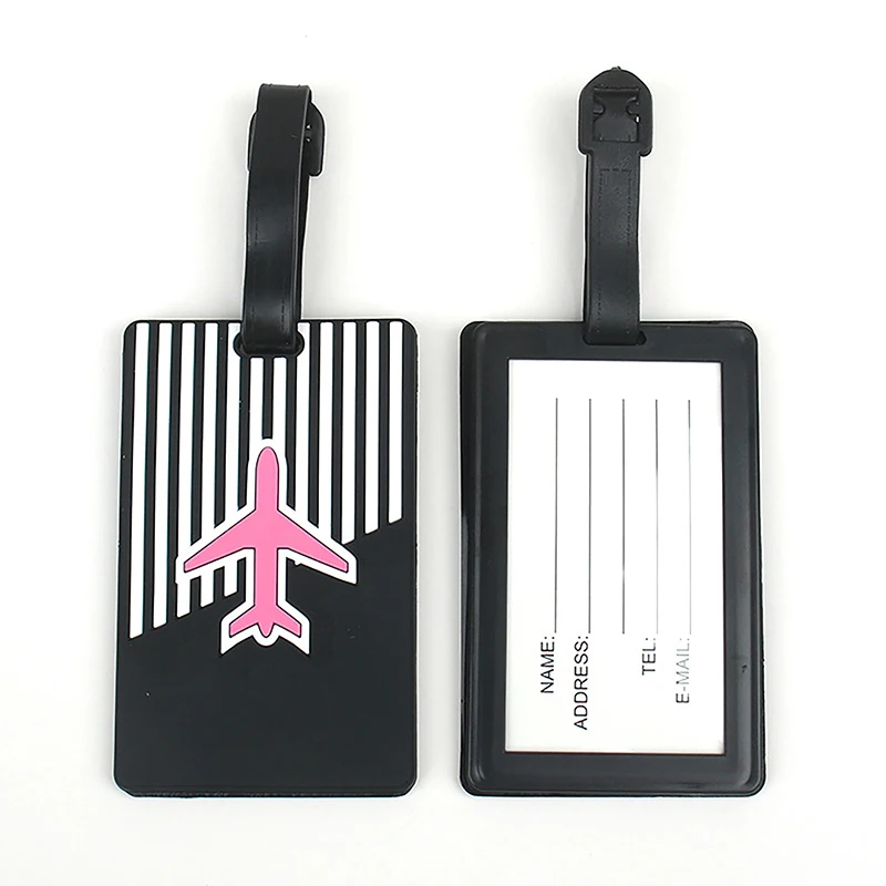 1Pc Bag Travel Accessories Creative Letter Luggage English Tags Suitcase Silicon Portable Travel Label