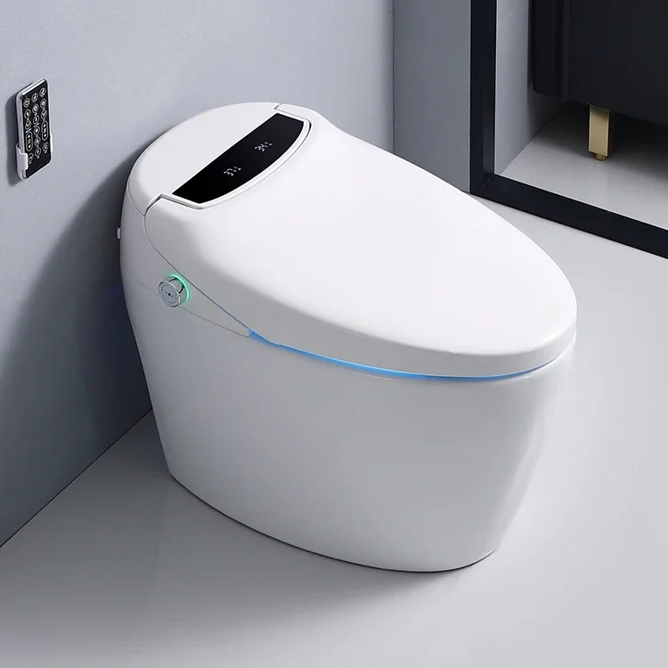 Bathroom Toilet,Smart Toilet New Design Wc Intelligent Electric Self Cleaning Toilet Seat Bidet With Remote Control