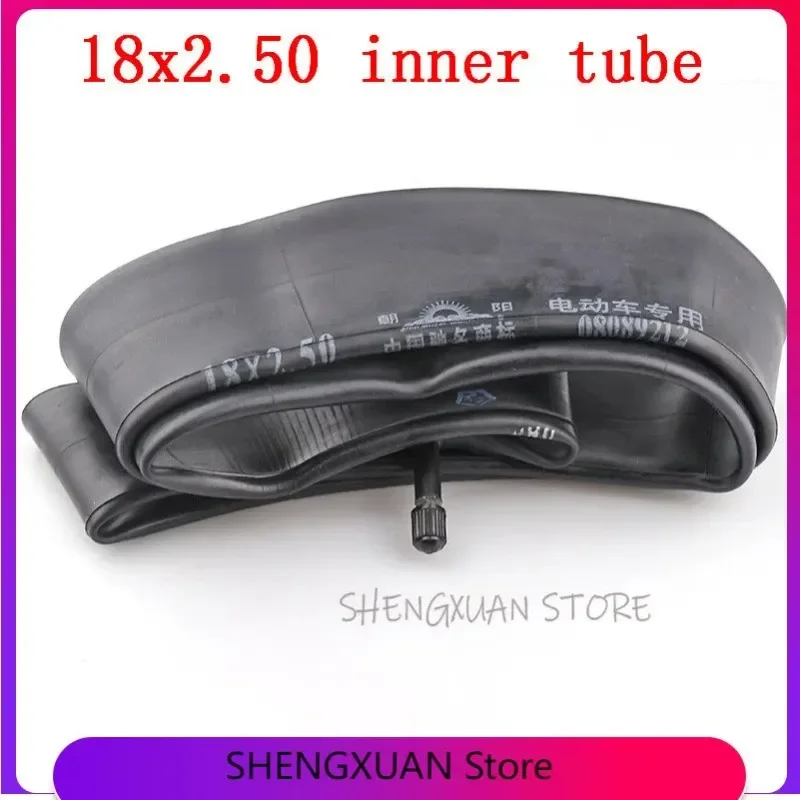 

2 PCS High performance18x2.5 inner tube with a Straight Valve fit many gas electric scooters and e-Bike lightning shipment
