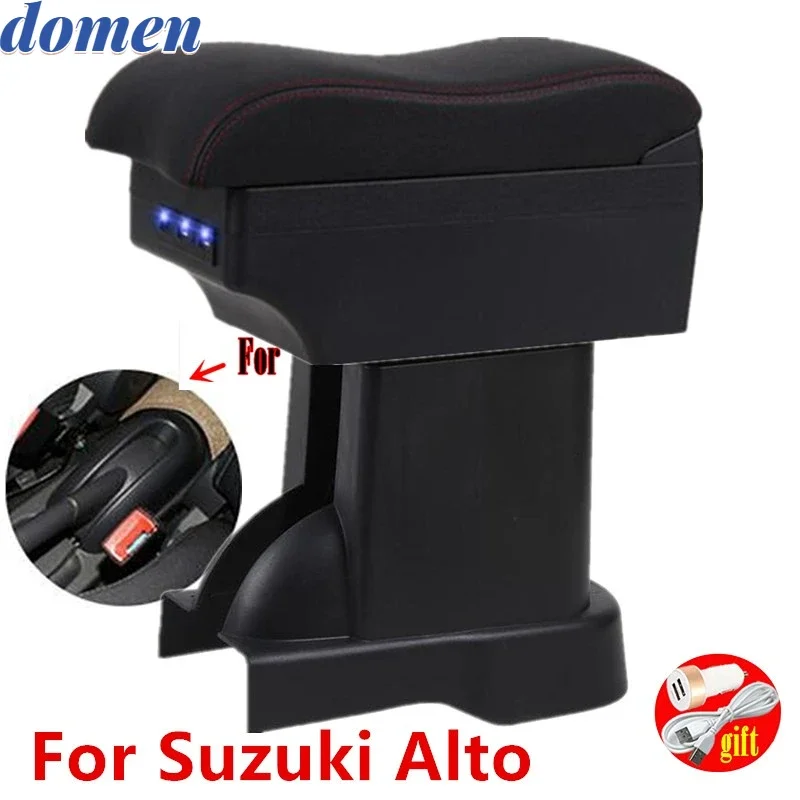 

For Suzuki Alto Armrest Box For Suzuki Alto accessories car Armrest central content Car Storage box products with USB Interfa