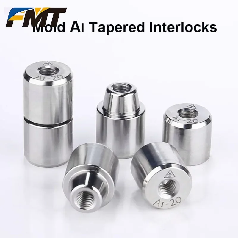 2PCS Tapered Interlocks Plastic Mold Accessories Round Locating Units Positioning Auxiliary