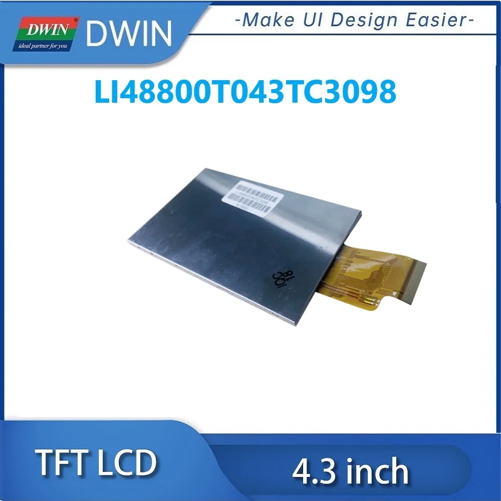 DWIN 4.3 Inch Full Viewing Angle 480*800 TFT LCD Display Resistive Touch Screen LI48800T043TC3098