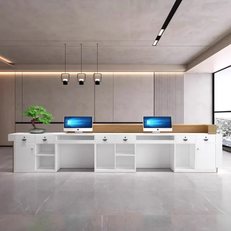 

Standing Professional Reception Offices Podium Stand Reception Portable Bar Counter Mueble De Recepcion Salon Furnitures