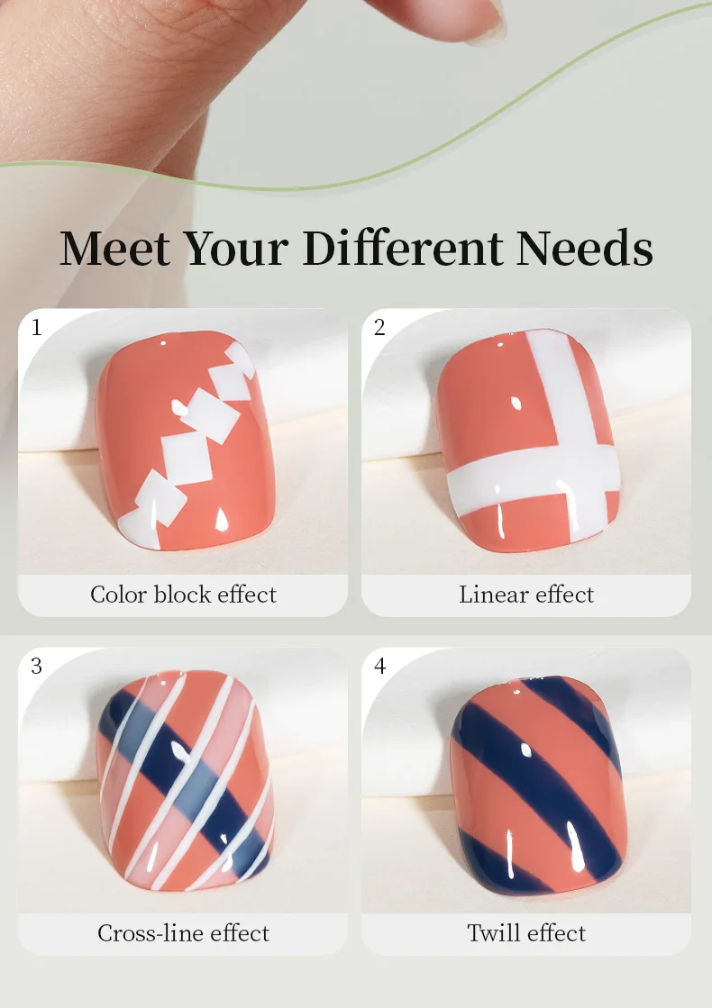 RSNAIL Nail Art Pinsel Checker Nagel Zeichnung Malerei Linie Pinsel Nail art Werkzeug Acryl Malerei Pinsel DIY Design Maniküre Werkzeuge – Detail 4
