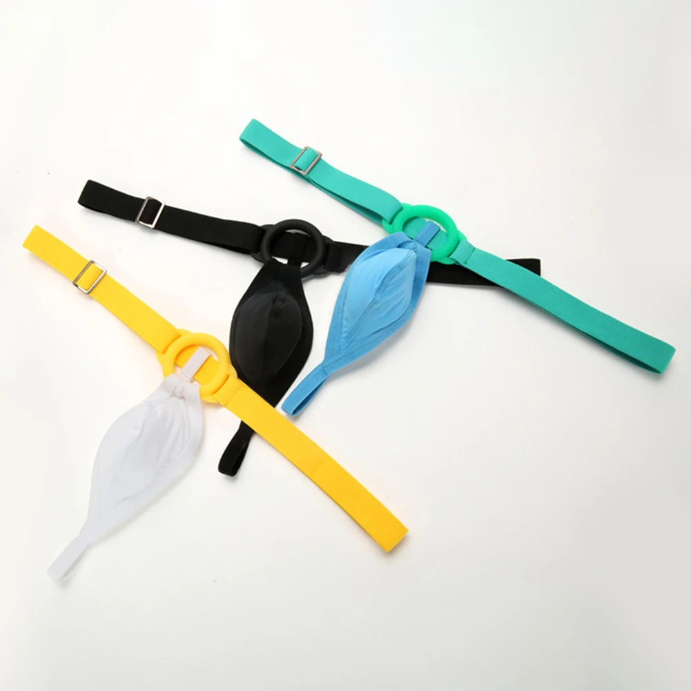 

1pc Men's Sexy Thongs Sissy Low Waist G-string Cockring Underwear Separate Panties High Stretch Exposed Butt Underpants Lingerie