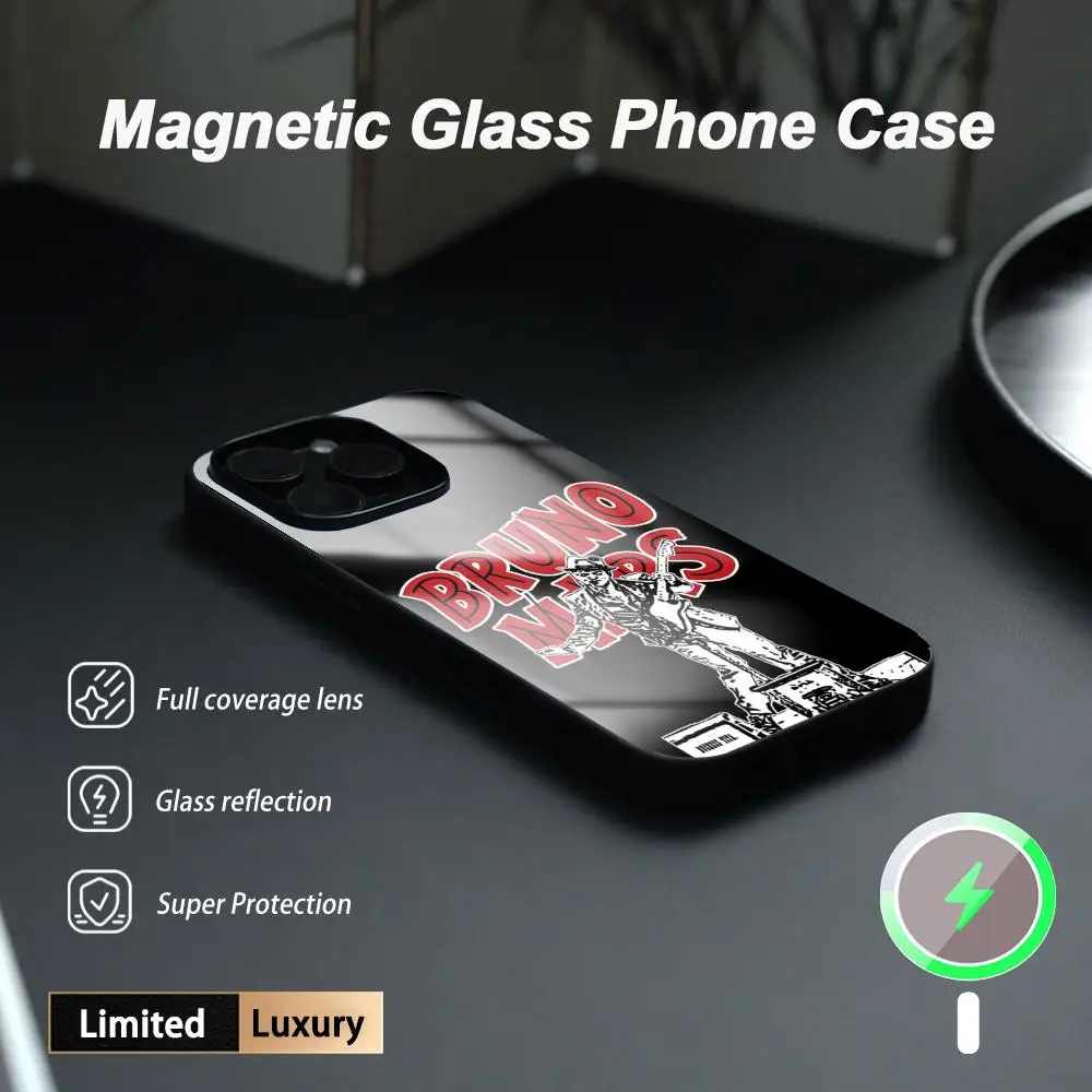 

Cool pop B-Bruno singer poster Phone Case For iPhone17 Air 16 e 15 14 13 12 11 Plus Mini Pro Max Glass Magnetic Case