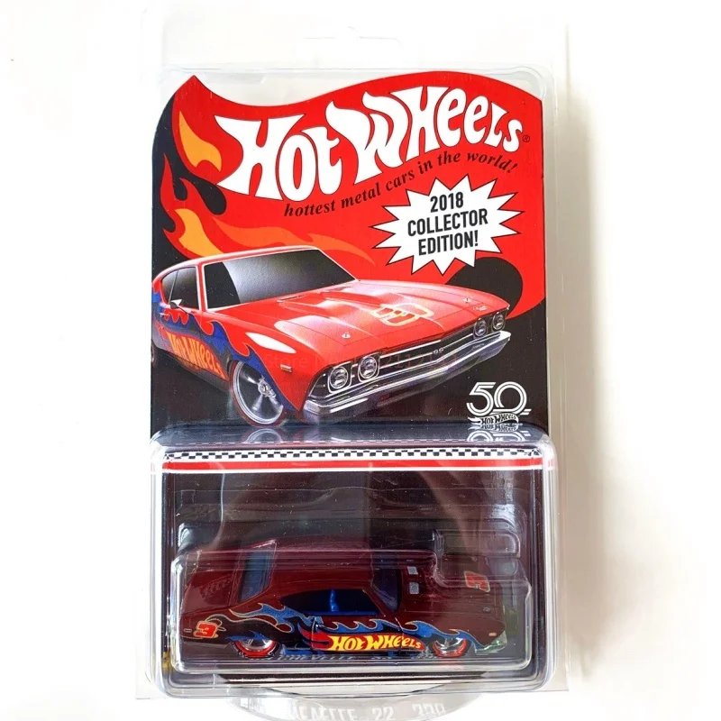New 2018 Hot Wheels Red Line Edition Series Car Model Nissan Pickup Truck Chevrolet Collector'S Edition Collectible Car Toy Gift view 5