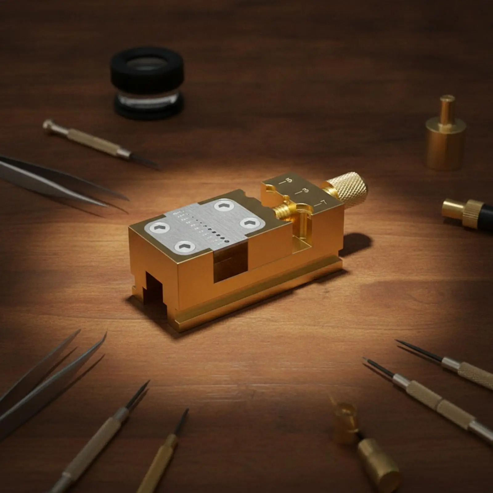 Watchmaker Tool Watch Repair Clamp Non Slip Brass Holder for Repairing Watches and Accessory Kits