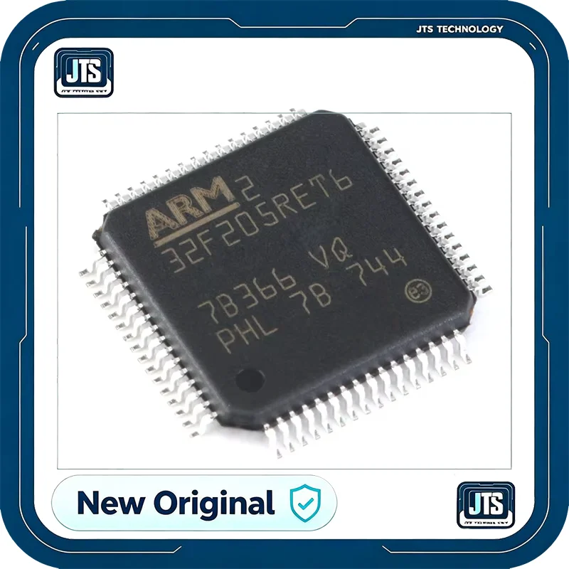 Brand new and original STM32F205RET6 IC MCU 32BIT 512KB FLASH 64LQFP Electronic Components STM32F205RET6
