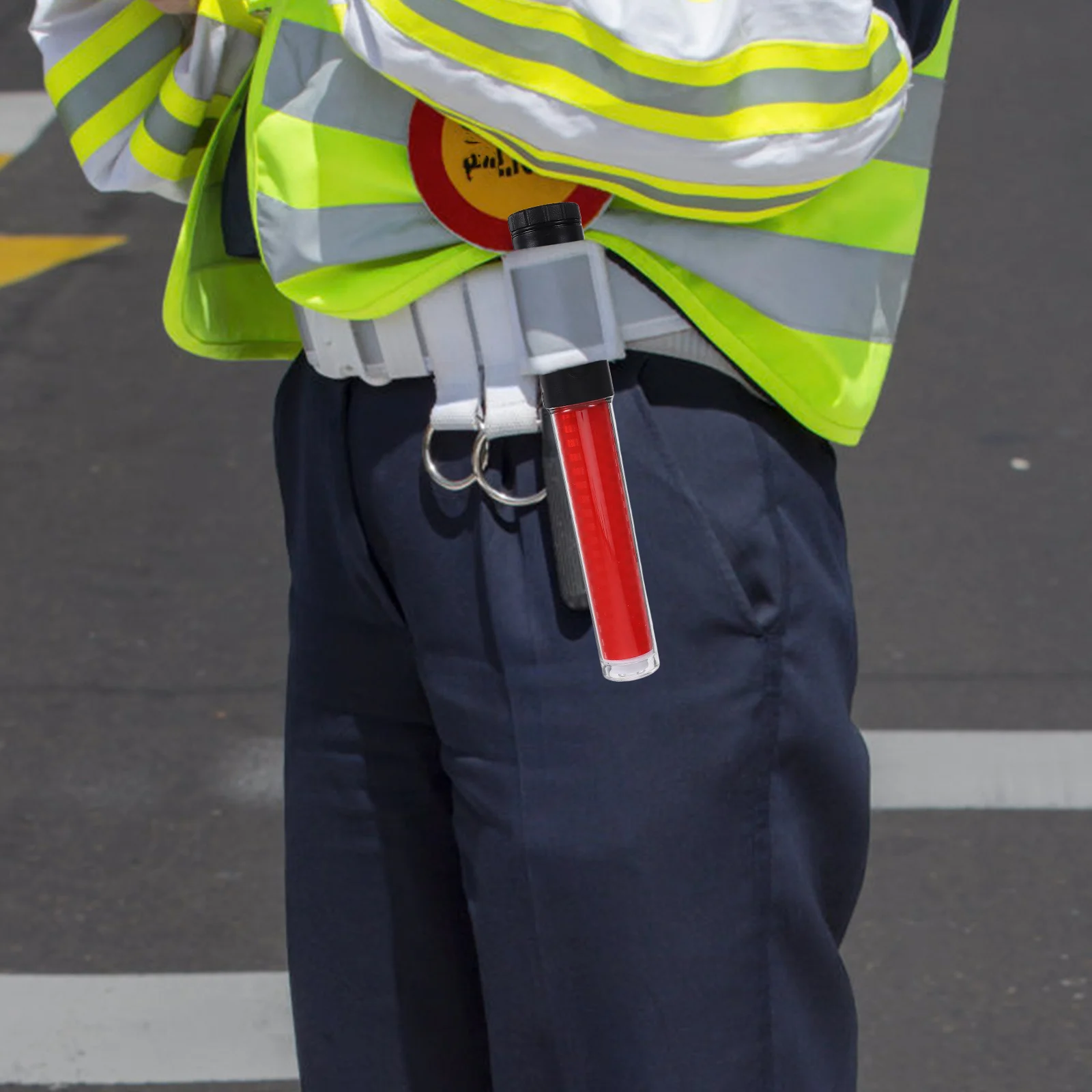 26Cm Led Traffic Control Wand Multifunctional Glow Stick Magnetic Hook For Concert Cheering Parking Marshaling Signal