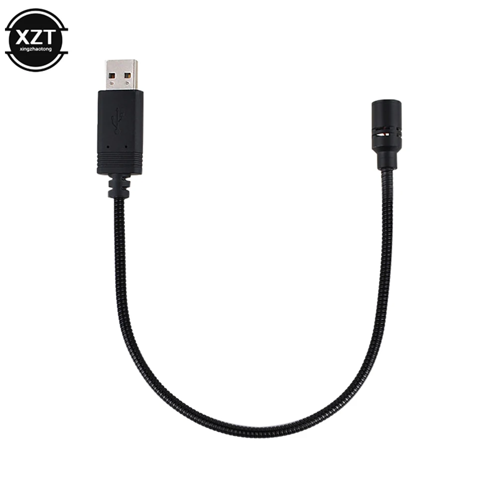 Micrófono de extensión USB Lavalier, Cable adaptador de micrófono de condensador para iPhone, Android, Smartphone, portátil