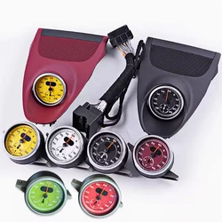 Stopwatch For Porsche 718 chrono Clock 982 cayman Boxster dashboard Cover Center Watch Compass Clock car Interior accessories