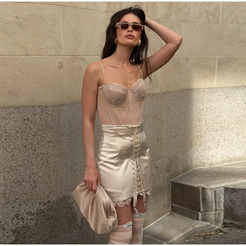 Urban Lace Patchwork Women Skirt image 15