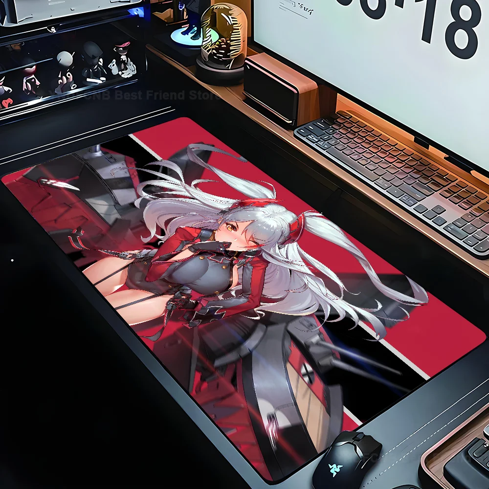 

Prinz Eugen Azur Lane Game Anime Mousepad Mouse Mat Desk Mat With Pad gaming accessories Prime Gaming XXL Keyboard Pad