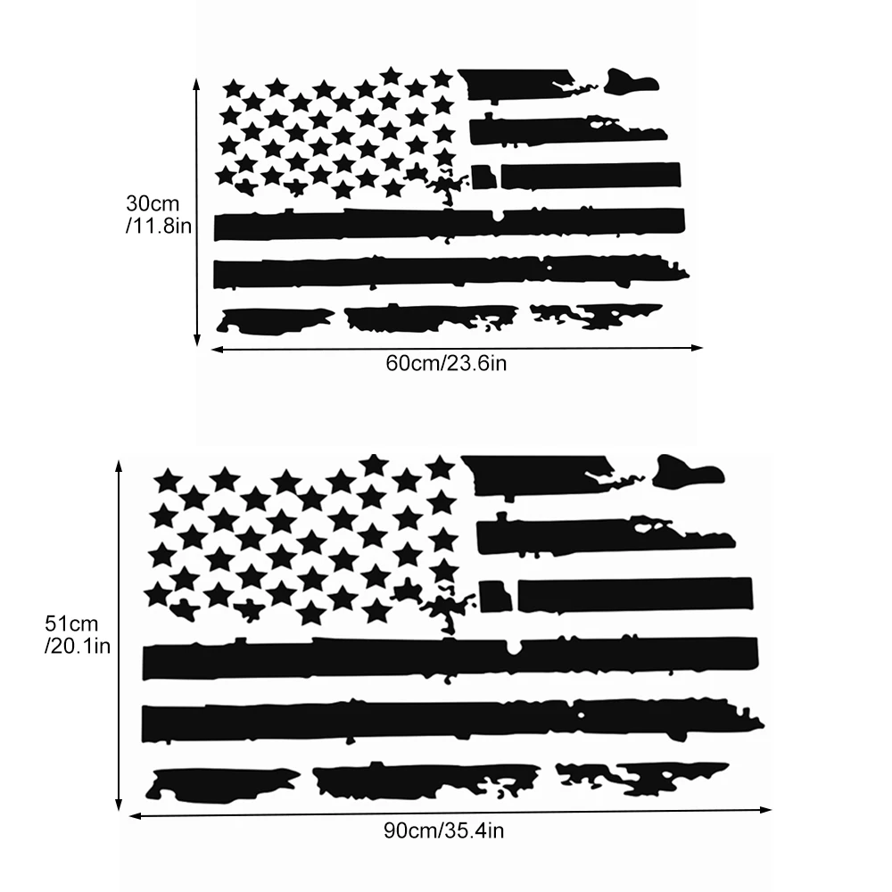 미국 국기 튜닝 자동차 액세서리 후드 스티커, 지프 랭글러 TJ LJ JK 데칼 비닐 자동차 트럭 DIY 방수 자동차 스티커 신상품