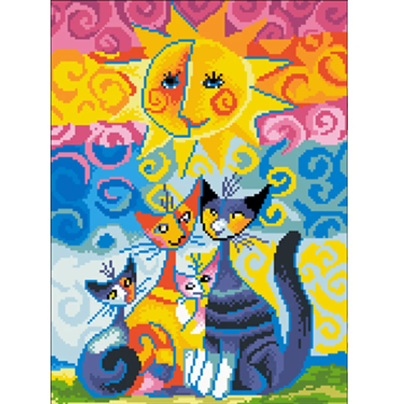 

2025 новый стиль Sun Cat китайский набор крестиков 11ct набор для вышивки крестом DIY рукоделие DMC набор для вышивки крестом вышивка ремесла