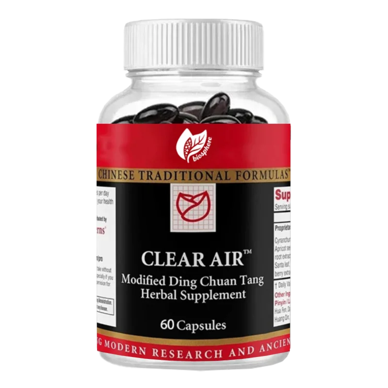 Lung Health and Respiratory Support Supplements - Cotton Candy, Apricot, Bitter Orange, Garlic, Etc. -60 Capsules