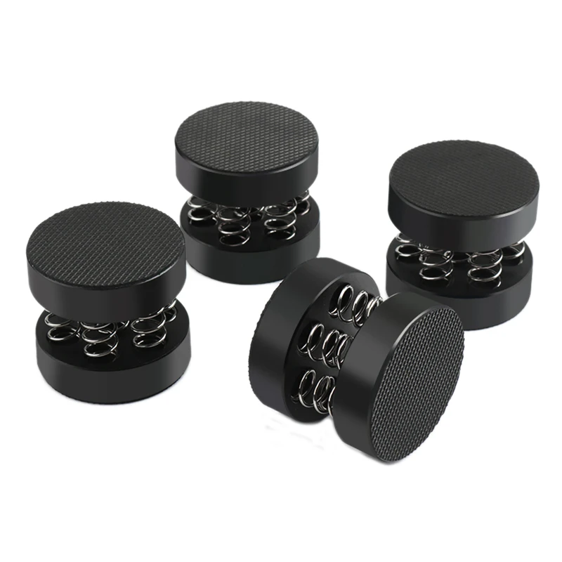 4 قطعة 44 مللي متر سبائك الألومنيوم المتكلم سبايك مشغل أقراص مضغوطة مضخم الصوت عزل حامل قدم Sprin # وسادة قاعدة للأظافر بلونين