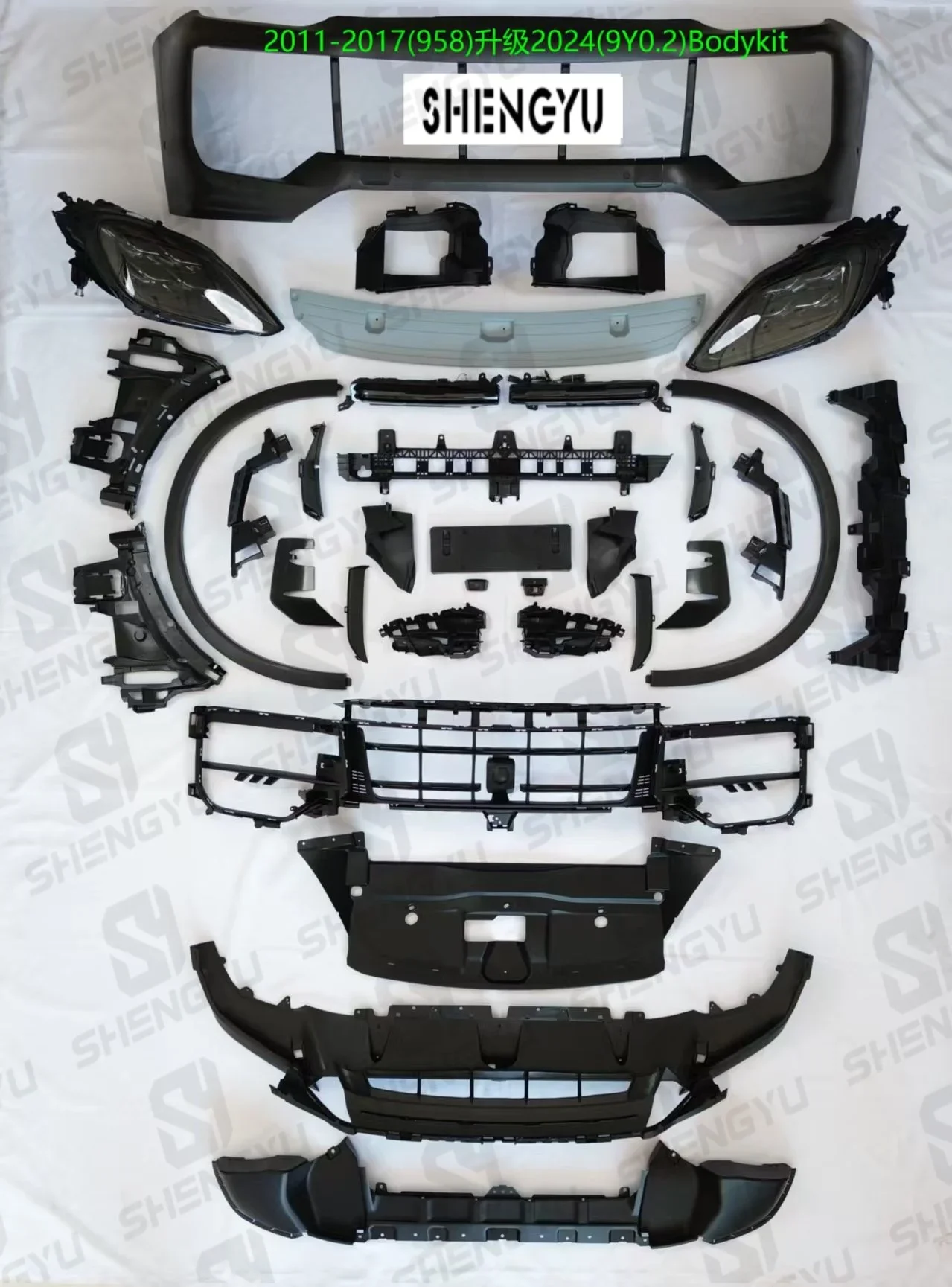 Factory Hot Selling Car Bumpers Car Body Kit Modified for Cayenne 2011-17 958 Upgrade to 2024 9Y0.2 Bumpers Car Lamps Tr