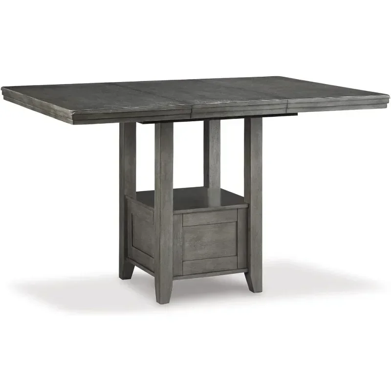 

Modern Farmhouse Counter Height Dining Room Extension Table, Dark Gray Coffee Table