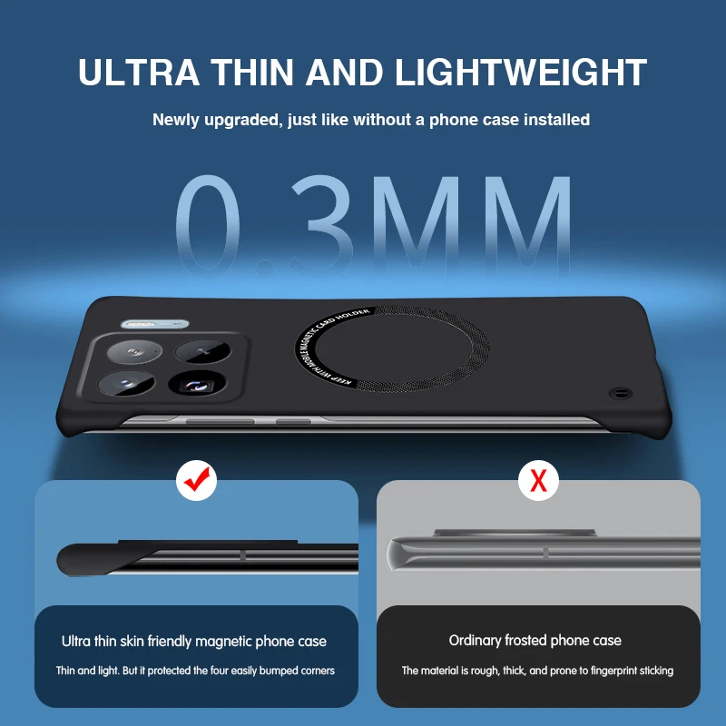 الأصلي ل Xiaomi 15 15S Pro Ultra 15Pro 15Ultra Mi15 5G جراب هاتف المغناطيسي اللاسلكي تهمة الصلب درع رقيقة فاخرة الغطاء الخلفي