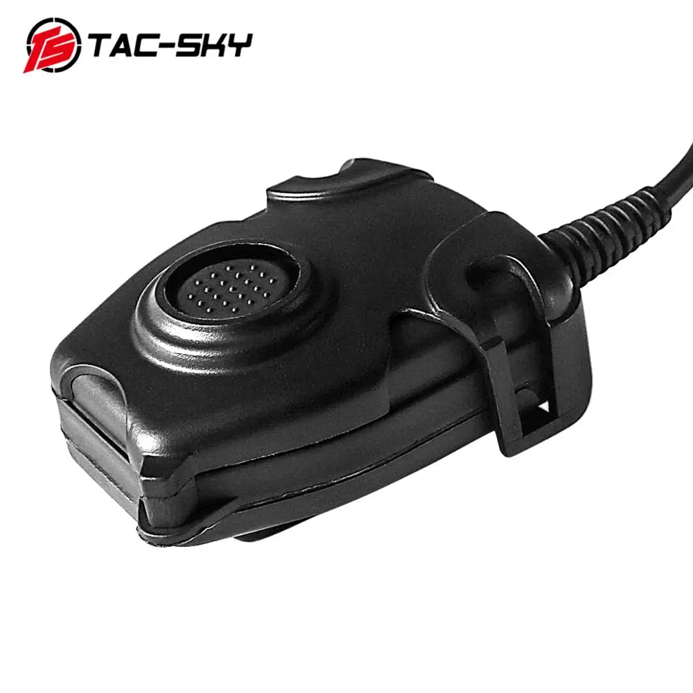 TAC-SKY Tactical Headset Adapter u94 PTT Midland Plug Ptt Compatible with Midland Plug Intercom &Z-Tac /tacsky Headset