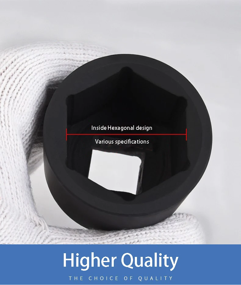 17-46mm Hochleistungs-Sechskant-Steckschlüssel 3/4-Zoll-Anschluss Industriequalität Schraubendreher Sechskant-Schraubendreher Elektrowerkzeug-Zubehör – Detail 7