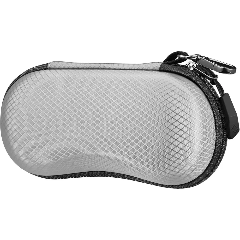 

Shockproof Sport Glasses Case with Metal Carabiner Travel Zipper Eyeglasses Holder