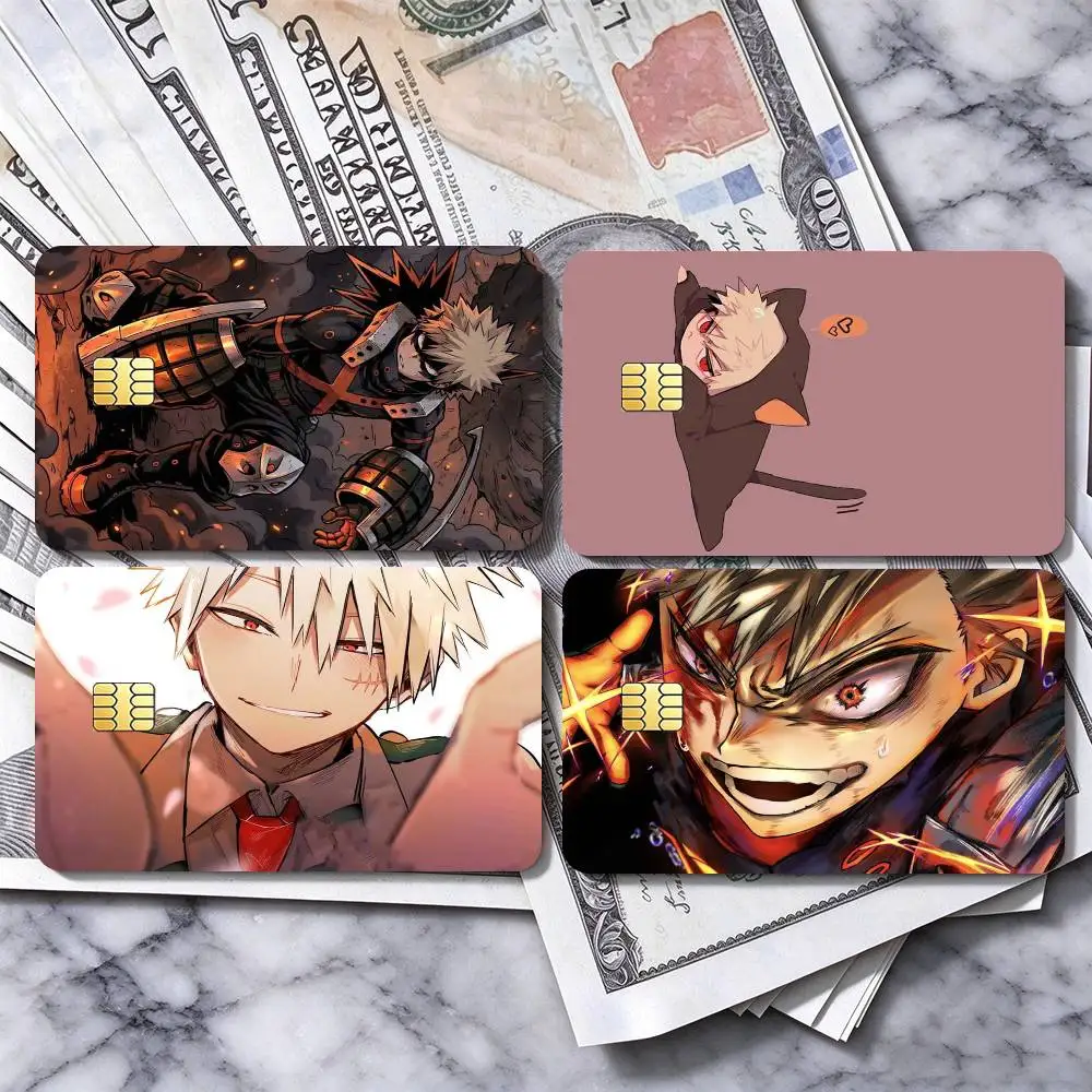 K-Katsuki Bakugo Cartoon  High Definition Matte PVC Film Tape | For Credit Card, Debit Card Stickers & Gift Decoration