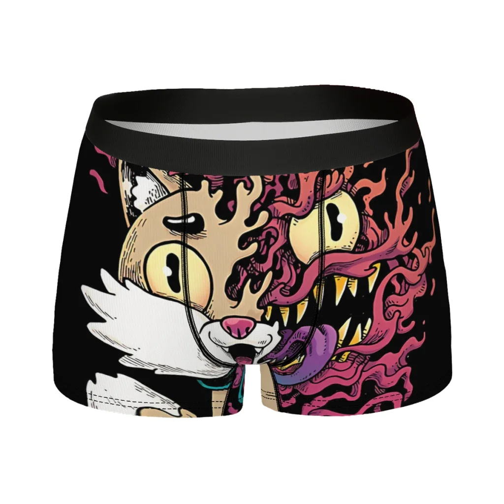 All Cats Are Aliens  Underpants Homme Panties Male Underwear Print Shorts Boxer Briefs