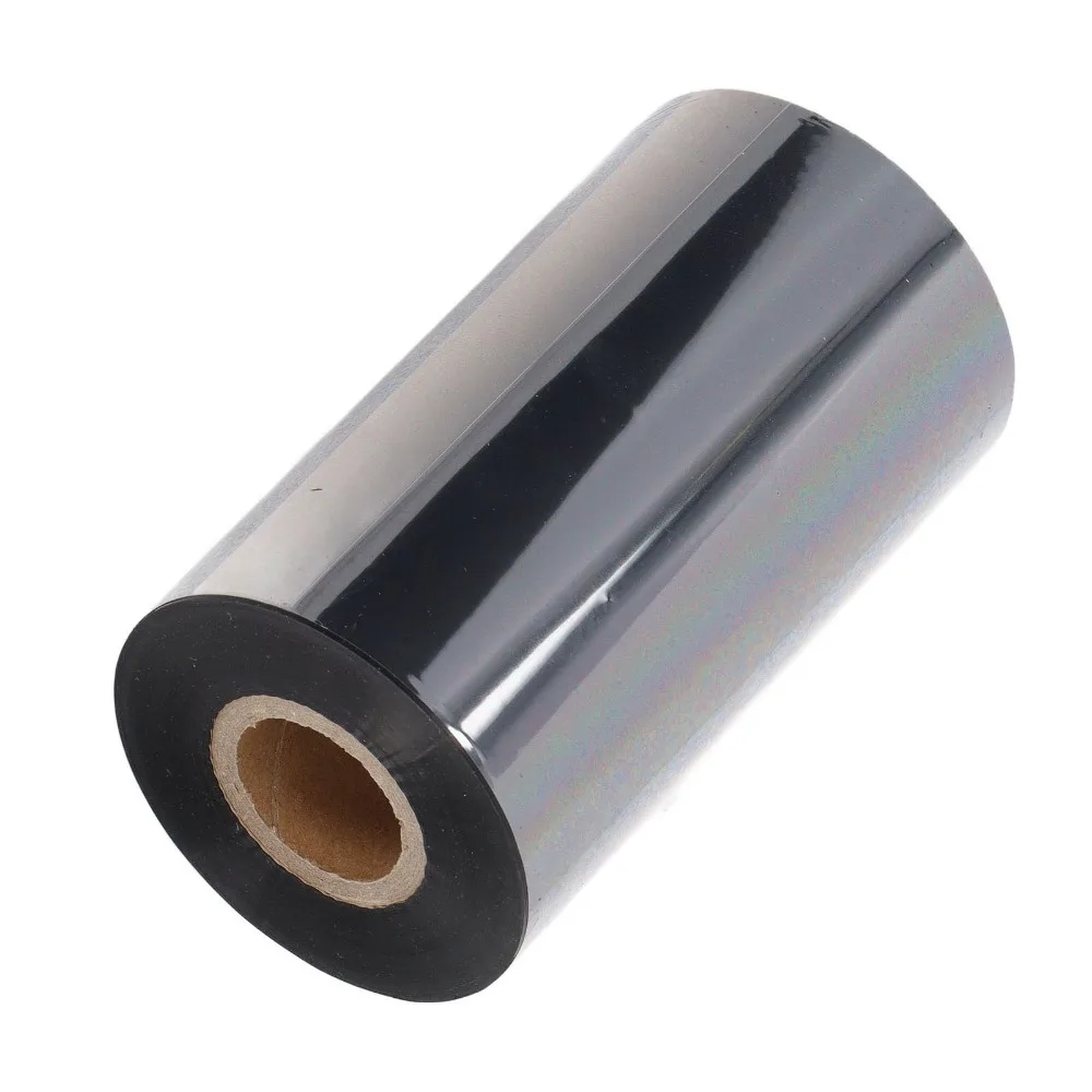110mm X 300m Transfer Ribbon Wax Based Thermal Resin Enhanced Printer Ribbon Practical Ink Ribbon Roll Printer Consumable Ribbon
