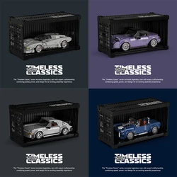 Technical City Retro Sedan Speed Racer Sports Car Building Blocks Bricks with Display Box Garage Vehicle Toy Kids Adults Gifts