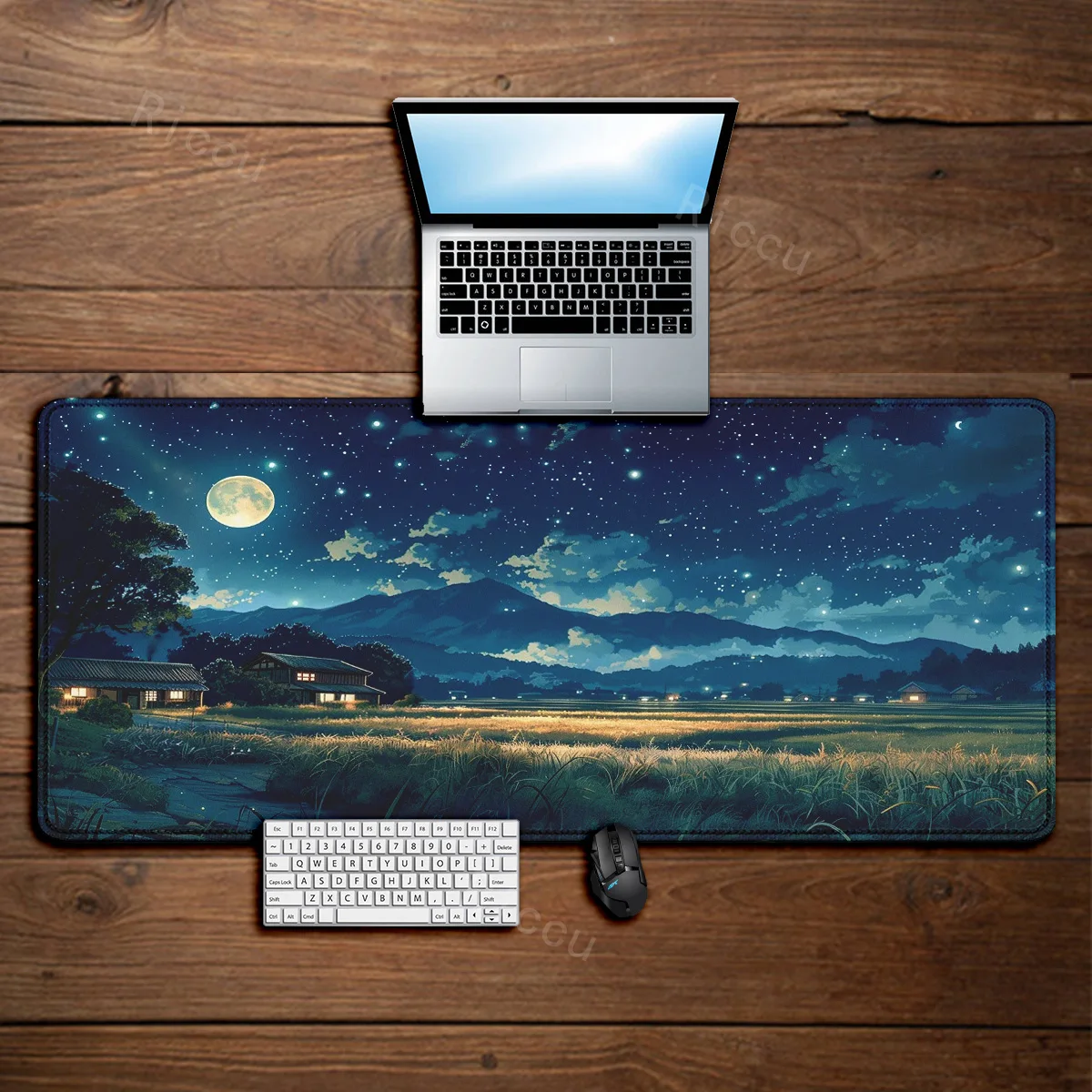 Starry Sky Moon mouse pad Large Computer Office Game Table Mats XXL Rubber Anti-slip Gaming Keyboard mousepads Long Desk Pads