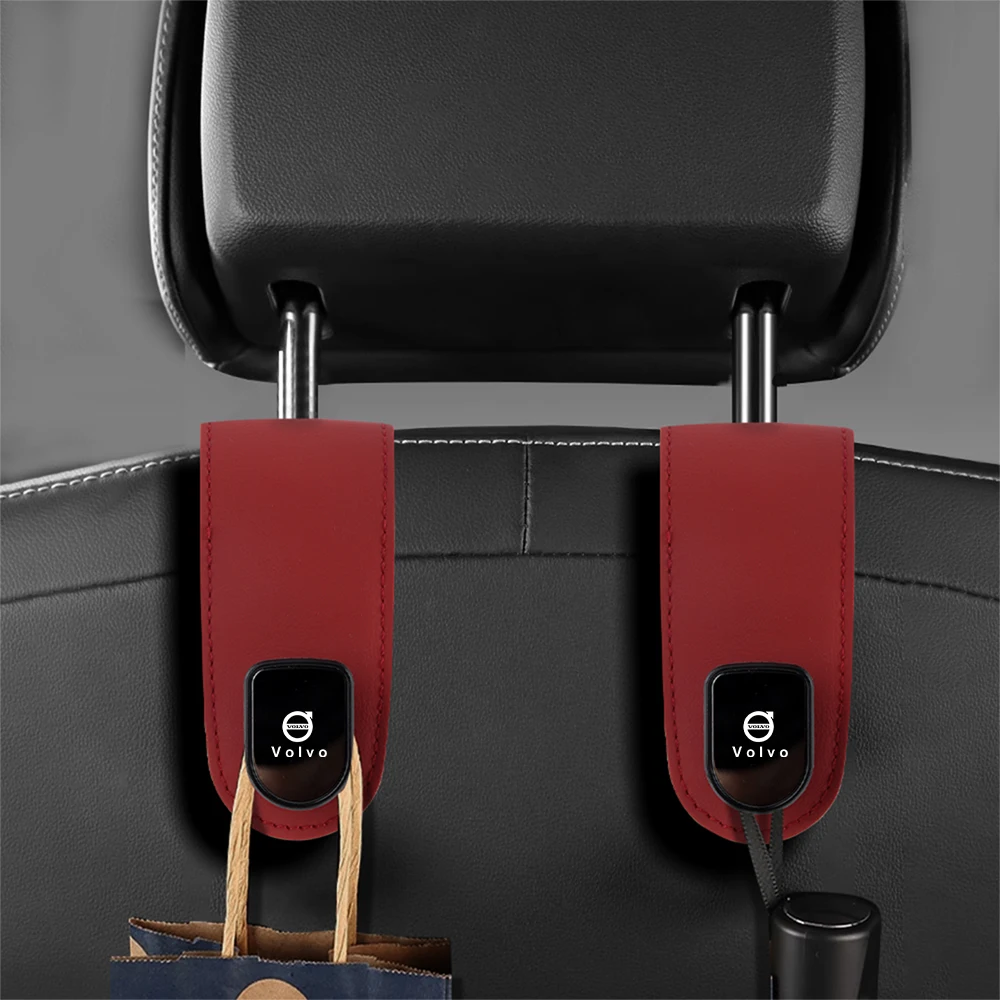 

1 шт., качественный крючок для подголовника автомобиля, подвесной крючок премиум-класса на заднее сиденье для Volvo RDESIGN XC60 XC90 S80 S60L V40 V60 AWD V90, аксессуары