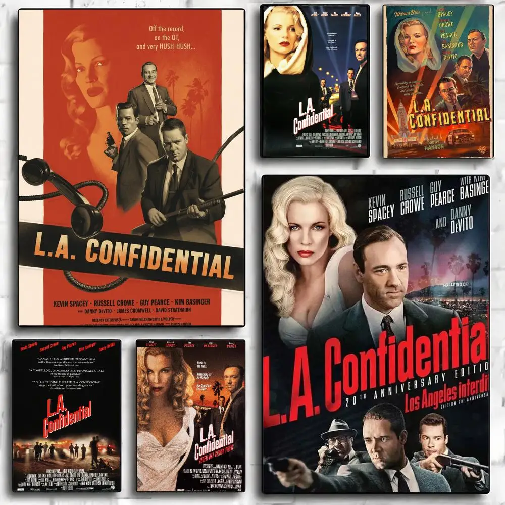 classic movie L-LA Confidential-L Poster Minimalist Wall Sticker for Cafe Office Bar Home Decor and Gift