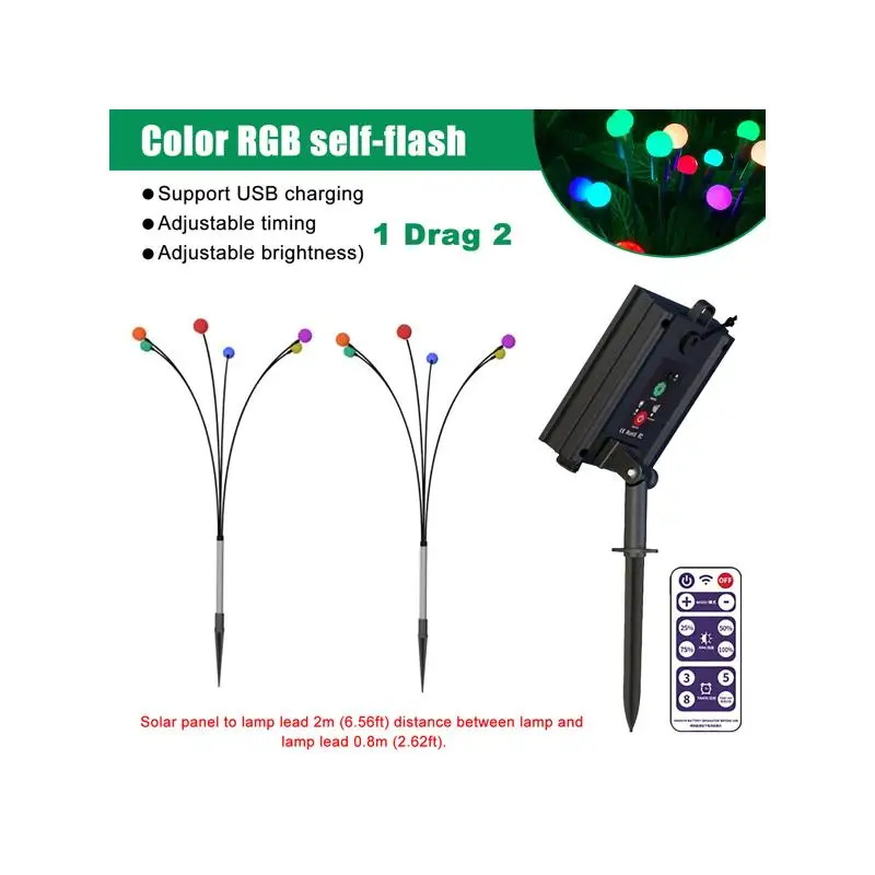 

Наружный солнечный светодиодный светильник для газона Светлячок Водонепроницаемая садовая лампа