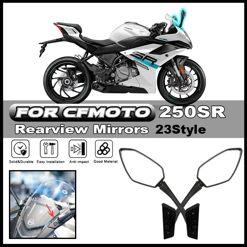 

For CFMOTO 250SR 300SR CF250SR CF250-6 250 SR Motorcycle Accessories new style rearview mirror left/ right reversing mirror